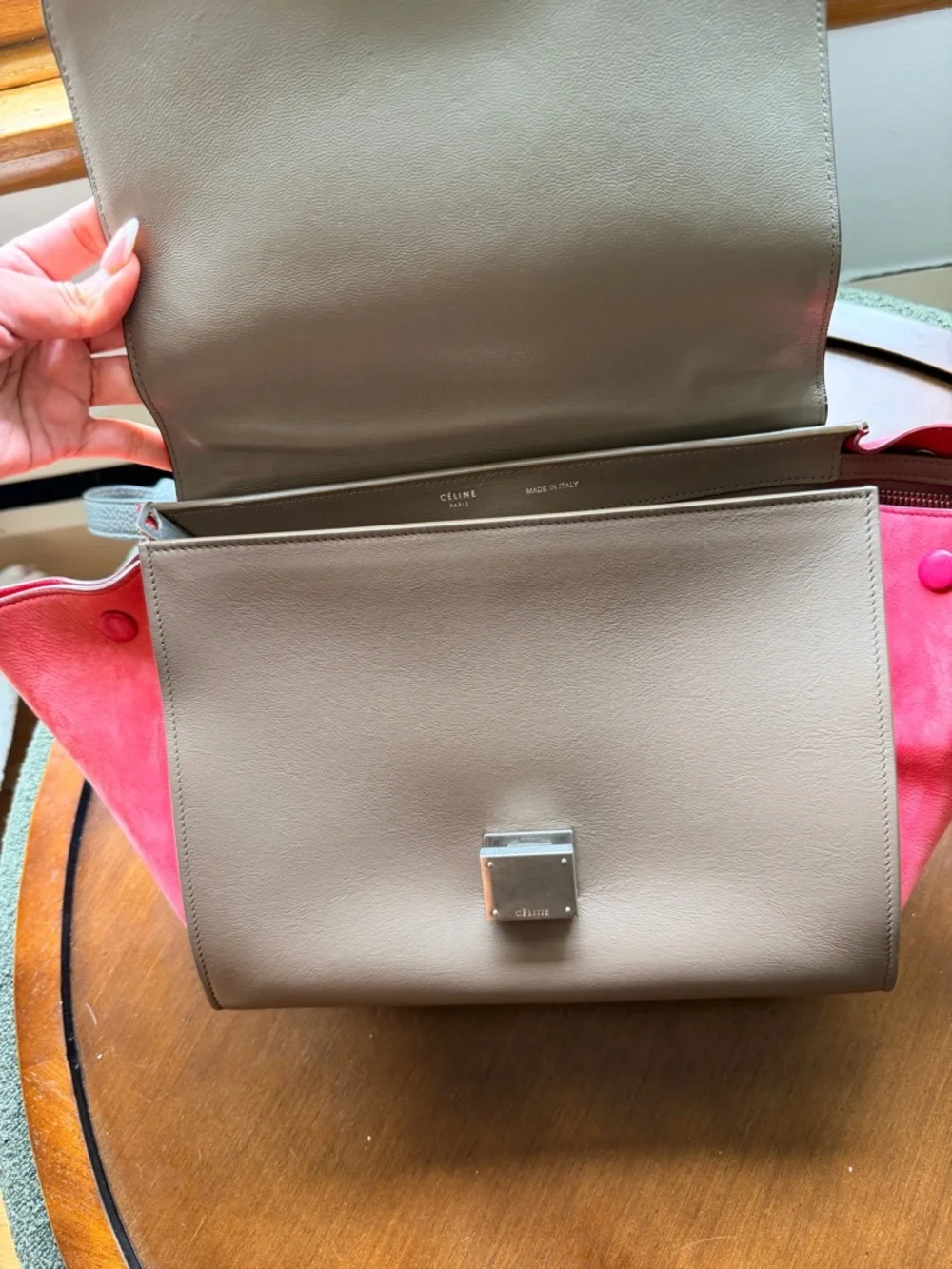 Celine Leather Shoulder Bags Trapeze Bag - Picture 5 of 6